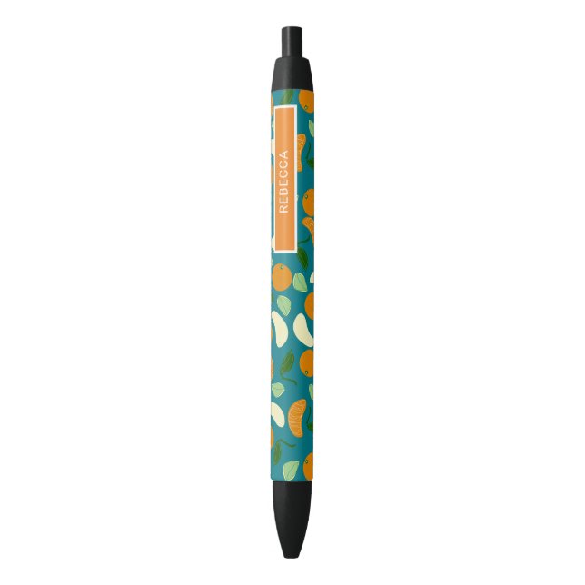 Bolígrafo De Tinta Negra Manderin Citrus (Frente vertical)