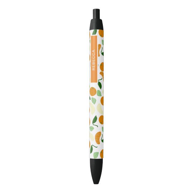Bolígrafo De Tinta Negra Manderin Citrus (Frente vertical)