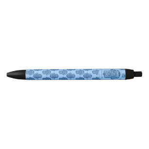 Bolígrafo De Tinta Negra Mano de la alheña de Hamsa (azul)