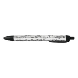 Bolígrafo De Tinta Negra Manuscrito de la música de la habitación del