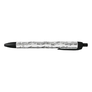 Bolígrafo De Tinta Negra Manuscrito de la música de la habitación del