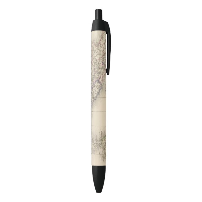 Bolígrafo De Tinta Negra Mapa de Italia (Parte inferior (Vertical))