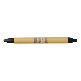 Bolígrafo De Tinta Negra Máquina de Café Espresso Retro Vintage Elegante Bo