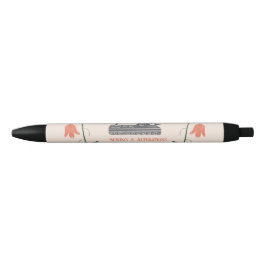 Bolígrafo De Tinta Negra Máquina de coser antigua Sastre