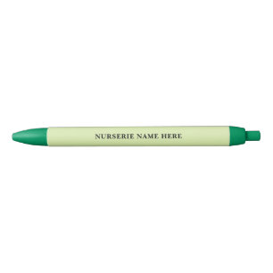 Bolígrafo De Tinta Negra Marca personalizada de vivero Greenleaf