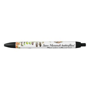 Bolígrafo De Tinta Negra Mariposa monarca