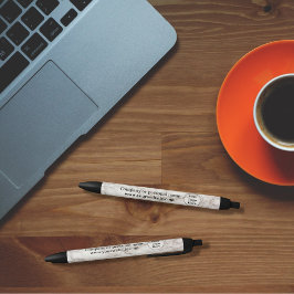 Bolígrafo De Tinta Negra Mármol beige