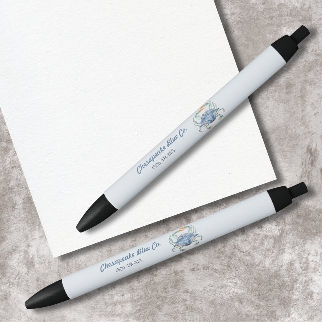 Bolígrafo De Tinta Negra Maryland Crab Personalizado Business Pen (Subido por el creador)