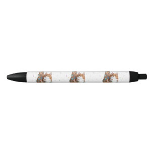 Bolígrafo De Tinta Negra Mascota de gato kitsch