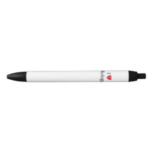 Bolígrafo De Tinta Negra Me encanta la biología