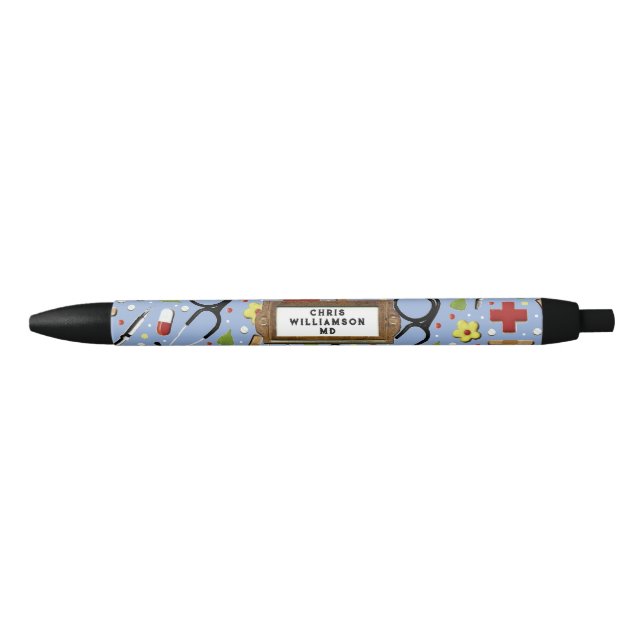 Bolígrafo De Tinta Negra Médico personalizado Ideas de regalo Pen (Anverso)