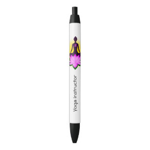Bolígrafo De Tinta Negra Meditación de la yoga