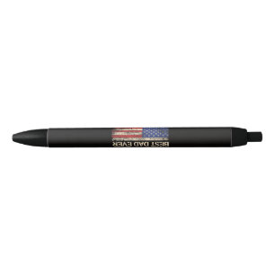 Bolígrafo De Tinta Negra Mejor Papá del Mundo Regalos de la Bandera America