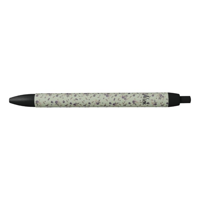 Bolígrafo De Tinta Negra Melancotonería verde (Anverso)