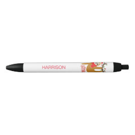 Bolígrafo De Tinta Negra Merry Christmas Sloth Nombre personalizado