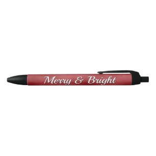 Bolígrafo De Tinta Negra Merry y Bright