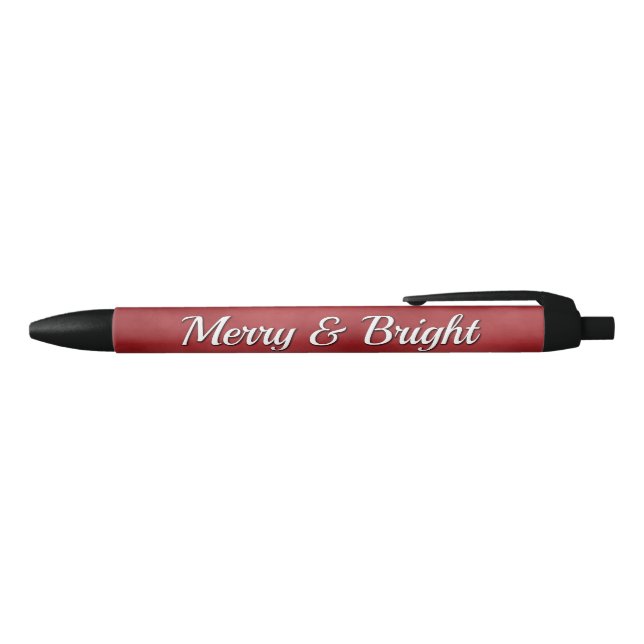 Bolígrafo De Tinta Negra Merry y Bright (Parte superior)