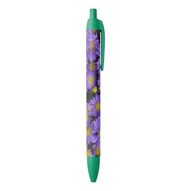 Bolígrafo De Tinta Negra Michaelmas Daisy Pen (Parte inferior (Vertical))