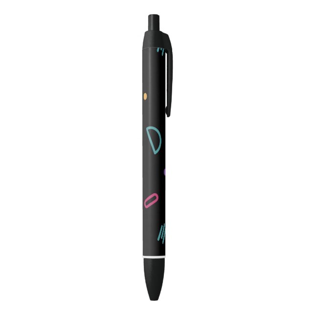 Bolígrafo De Tinta Negra Minimalist Doodle Pastel Pen (Parte inferior (Vertical))