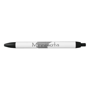Bolígrafo De Tinta Negra Minnesota