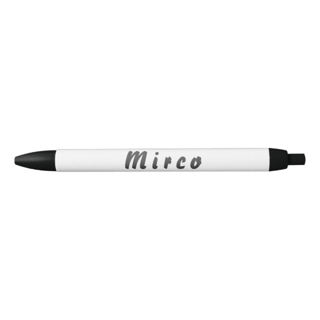 Bolígrafo De Tinta Negra Mirco Kugelschreiber (Anverso)