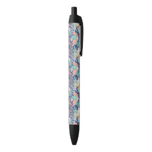 Bolígrafo De Tinta Negra Modelo azul tropical de la pereza