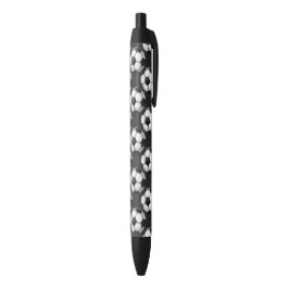 Bolígrafo De Tinta Negra Modelo blanco y negro del balón de fútbol