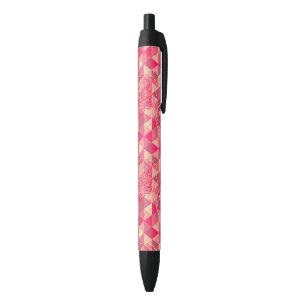 Bolígrafo De Tinta Negra Modelo geométrico de la flor
