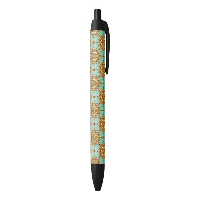 Bolígrafo De Tinta Negra Modelo ornamental (Parte inferior (Vertical))