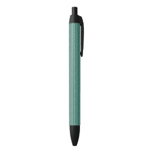 Bolígrafo De Tinta Negra Modelo verde azulado ornamental