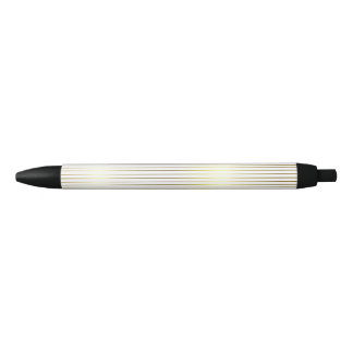 Bolígrafo De Tinta Negra Moderna y elegante plantilla de moda dorada brilla