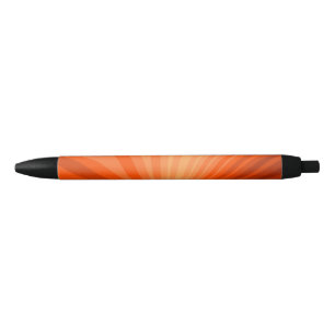 Bolígrafo De Tinta Negra Moderno Gráfico Fractal Abstracto Naranja Vainilla