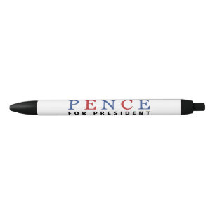 Bolígrafo De Tinta Negra Moderno rojo rojo Mike Pence para Presidente