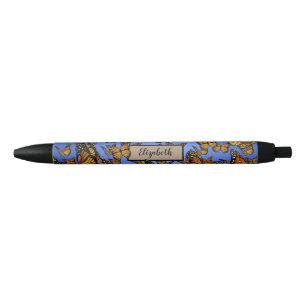 Bolígrafo De Tinta Negra Monarch Butfly Personal Pen
