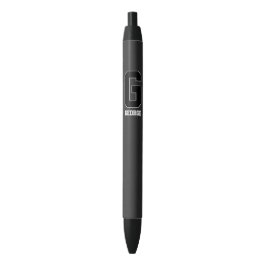 Bolígrafo De Tinta Negra Monograma Personalizado Blanco Negro para Él