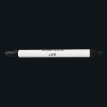 Bolígrafo De Tinta Negra monograma simple personalizado añada su nombre bod<br><div class="desc">diseño</div>