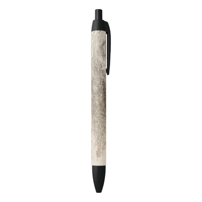 Bolígrafo De Tinta Negra Montañas de Europa (Parte inferior (Vertical))