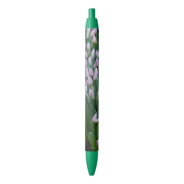 Bolígrafo De Tinta Negra Morado Tulips Pen Green (Frente vertical)