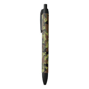 Bolígrafo De Tinta Negra Moss Green Camo