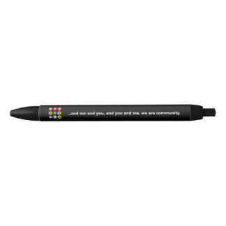 Bolígrafo De Tinta Negra MTW "Somos comunidad"