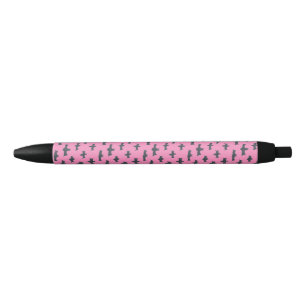 Bolígrafo De Tinta Negra Murciélagos rosados y negros
