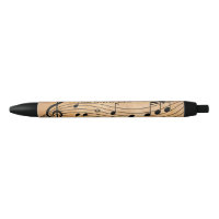 Music School Faux Leather Musical Staff & Notes