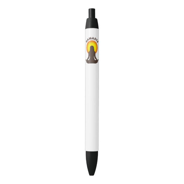 Bolígrafo De Tinta Negra Namaste (Frente vertical)