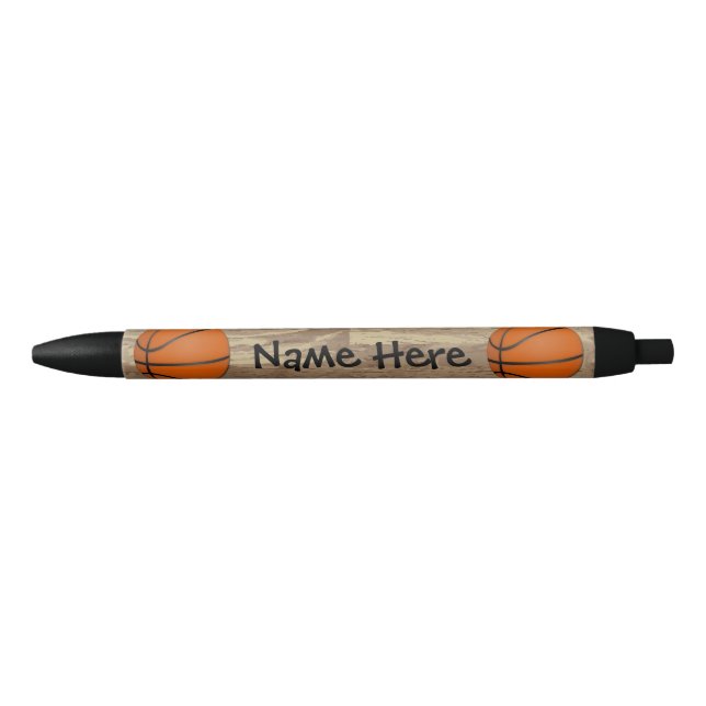 Bolígrafo De Tinta Negra Naranja/Brown conocidos personalizados del (Anverso)