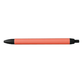 Bolígrafo De Tinta Negra Naranja Tomate Color Sólido Liso