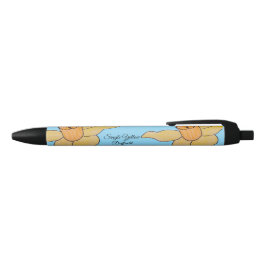 Bolígrafo De Tinta Negra Narciso Amarillo Único