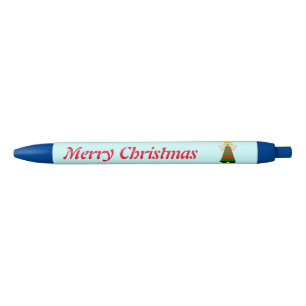 Bolígrafo De Tinta Negra Navidades Angel Bell Personalizado Pen