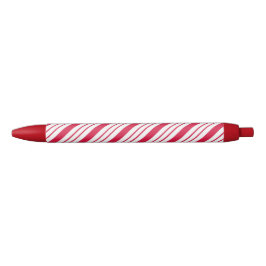 Bolígrafo De Tinta Negra Navidades Candy Cane Peppermint Pens escribiendo