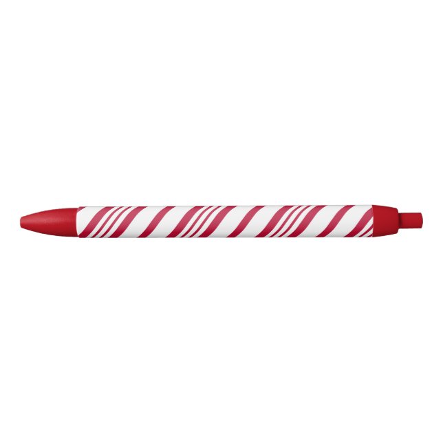 Bolígrafo De Tinta Negra Navidades Candy Cane Stripe (Anverso)