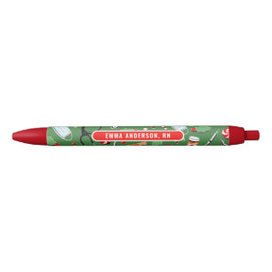 Bolígrafo De Tinta Negra Navidades de enfermería Regalo de vacaciones Lápiz